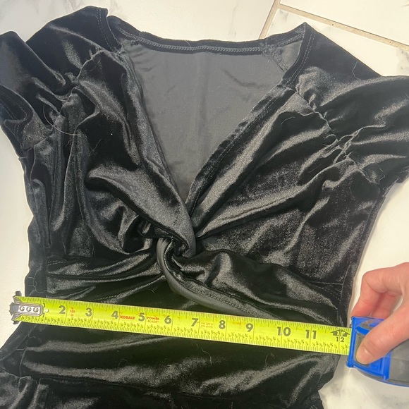 BLACK VELVET DRESS - Picture 9 of 9